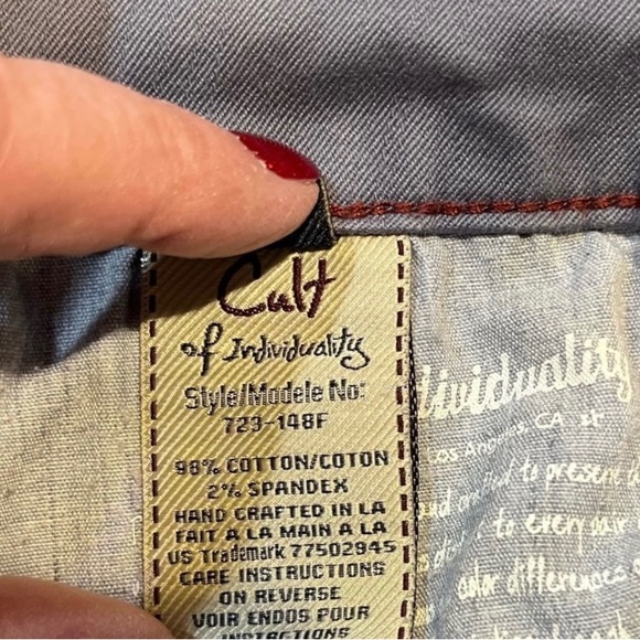 CULT OF INDIVIDUALITY Rogan Capri Denim Jeans Blue Women’s Size 26 - Picture 8 of 8